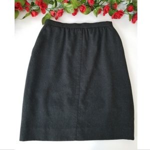Vintage Escada cashmere/wool blend pencil skirt
